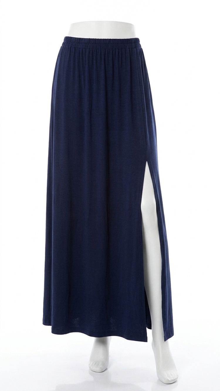 NEW SYMPLI bamboo skirt in sapphire